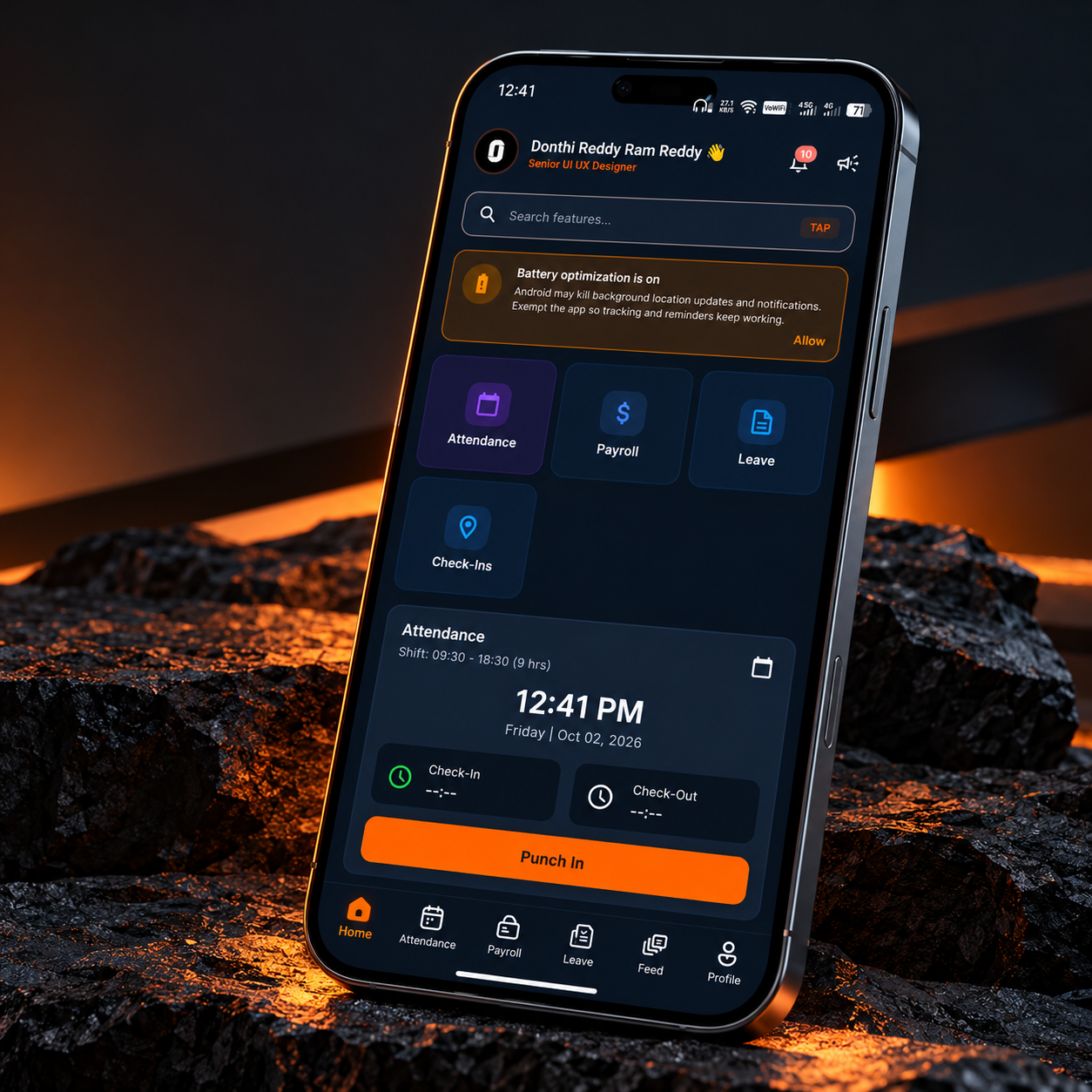 NineRole HRMS Mobile App