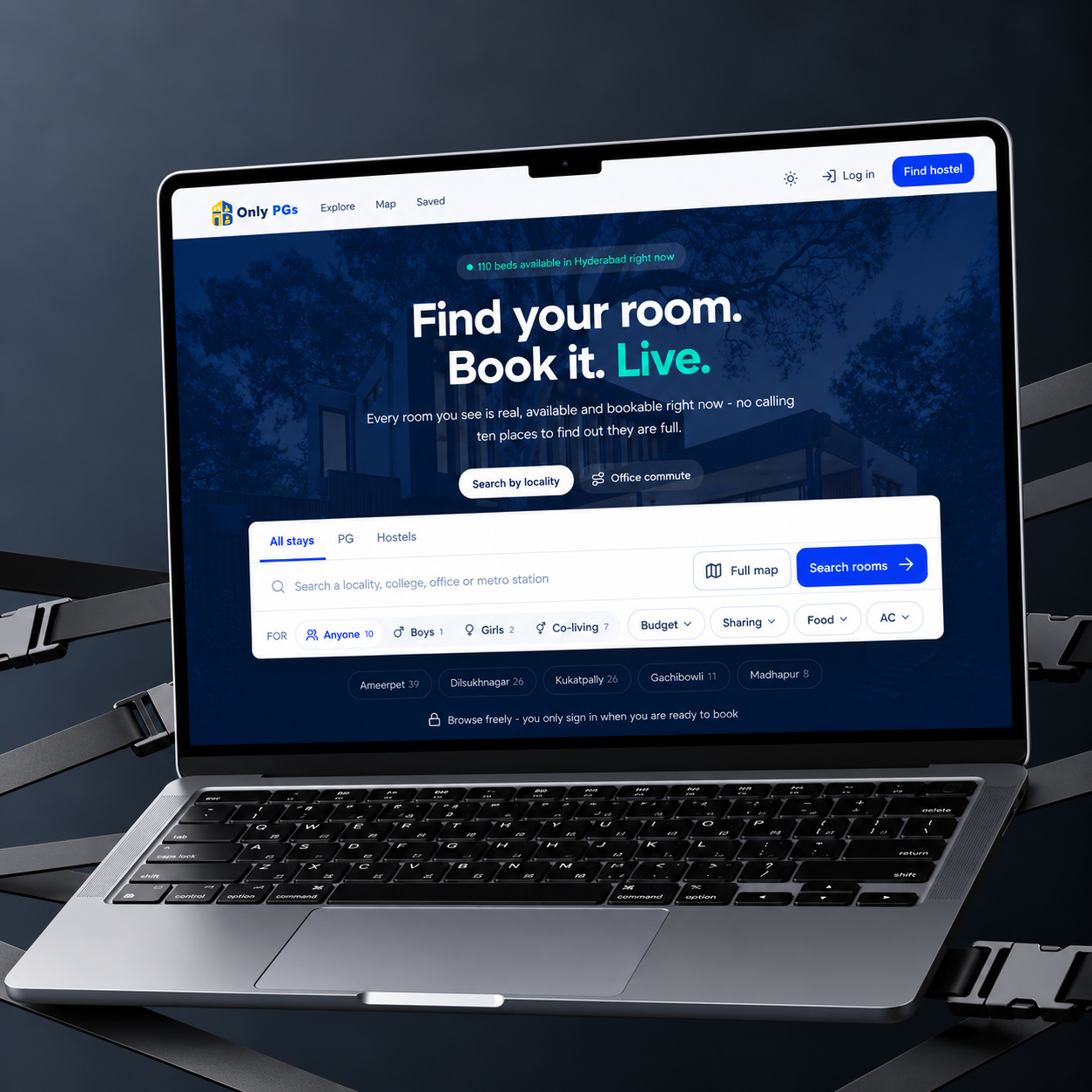 OnlyPGs Hostel Finder